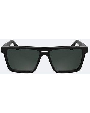 Calvin Klein Modified Rectangle Sunglasses - Black