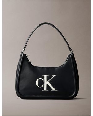 Calvin Klein Embossed Monogram Shoulder Bag - Multicolor
