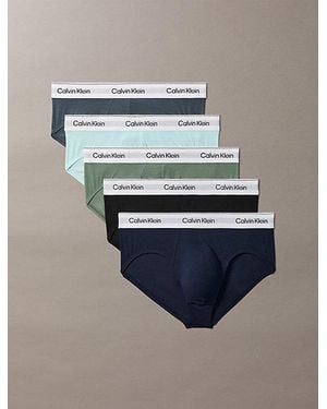 Calvin Klein Pack de 5 slips - Icon Cotton Stretch - Azul