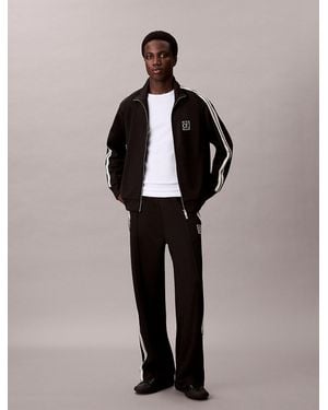 Calvin Klein Pantalon De Survêtement En Maille Double - Noir