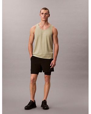 Calvin Klein Sport Quick Dry Performance Gym Tank Top - Natural