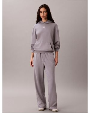 Calvin Klein Calvin Klein Woven Monologo Terry Sweatpants - Gray