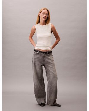 Calvin Klein 90's Low Rise Baggy Jeans - Grey