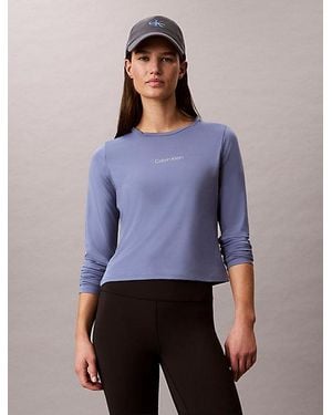 Calvin Klein Sport Quick Dry Performance Gym T-Shirt - Purple