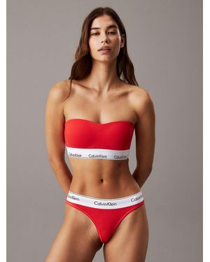 Calvin Klein Bandeau Bralette - Red