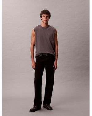 Calvin Klein Cotton Hemp Tank Top - Grey