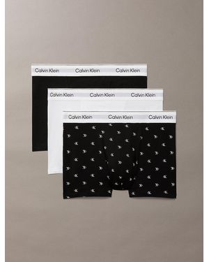 Calvin Klein 3 Pack Relaxed Dart Trunks - Multicolour