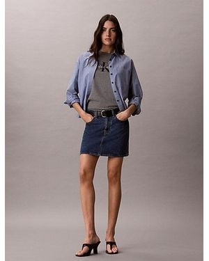 Calvin Klein Monogram T-Shirt - Blauw