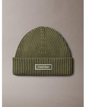 Calvin Klein Cotton Fisherman Beanie - Green