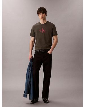 Calvin Klein Jeans Monogram Logo T-Shirt - Multicolour