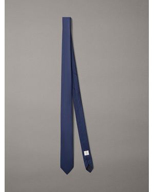 Calvin Klein Silk Blend Tie - Blue