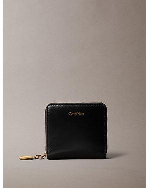 Calvin Klein Leather Zip Wallet - Black