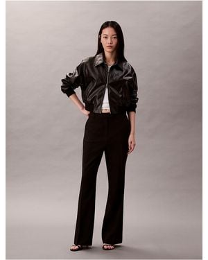 Calvin Klein Tailored Flared Pants - Black