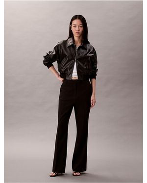 Calvin Klein Tailored Flared Pants - Black