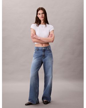 Calvin Klein Low Rise Baggy Jeans - Blue