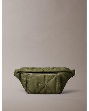 Calvin Klein Gesteppte Umhängetasche Mit Monogramm-Logo - Grün