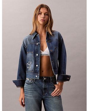 Calvin Klein Denim-Arbeitsjacke - Blau