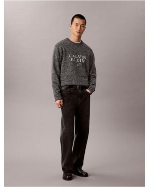 Calvin Klein Calvin Klein Ck Nyc Crewneck Sweater - Gray