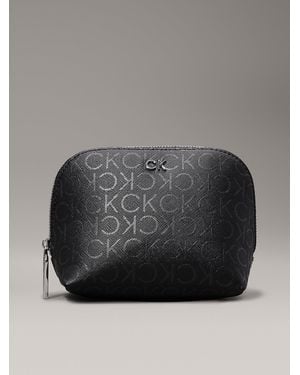 Calvin Klein Logo Makeup Bag - Black