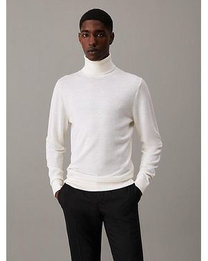 Calvin Klein Merino Coltrui - Wit