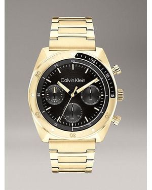 Calvin Klein Multifunktions-Gliederarmbanduhr - Mettallic