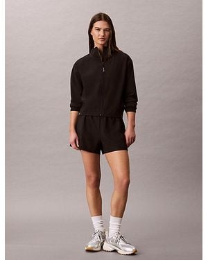 Calvin Klein Sport Quick Dry High Rise Woven Shorts - Brown
