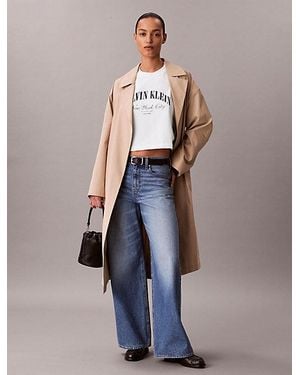 Calvin Klein Jeans Cropped Varsity Logo T-Shirt - Multicolour