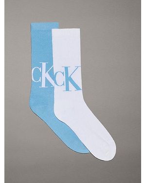 Calvin Klein Pack de 2 pares de calcetines de deporte - Azul