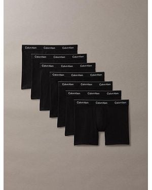 Calvin Klein 7 Pack Boxer Briefs - Black