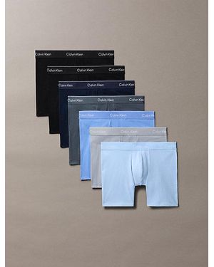 Calvin Klein 7 Pack Boxer Briefs - Blue