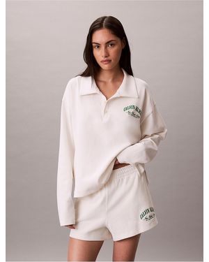 Calvin Klein Heritage Classic Jersey Shorts - Natural