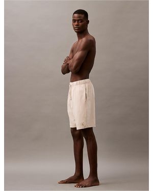 Calvin Klein Flex Lounge Sleep Shorts - Brown