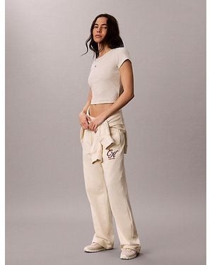 Calvin Klein Jeans Terry Graphic Logo Joggers - Multicolour