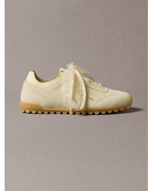Calvin Klein Suede Organza Runner Trainers - Metallic
