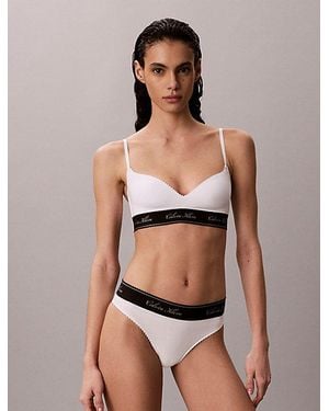 Calvin Klein Bralette Icon Cotton Modal - White