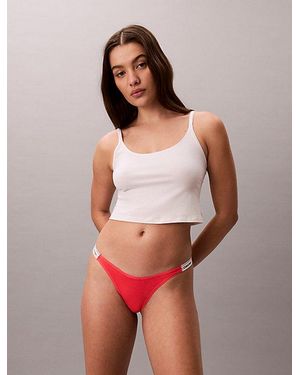 Calvin Klein Dipped String Thong Icon Logo - Multicolour