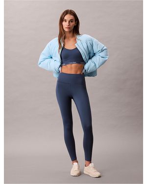 Calvin Klein Quick-Dry High-Rise 7/8 Gym Leggings - Blue