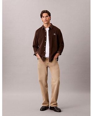 Calvin Klein Jeans Cotton Corduroy Shirt - Brown