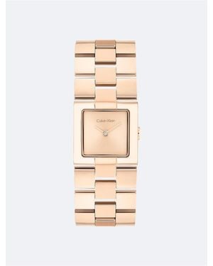 Calvin Klein Grid Link Bracelet Watch - Natural