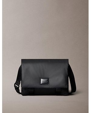 Calvin Klein Puffer Utility Messenger Bag - Grey