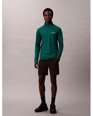 Calvin Klein Feuchtigkeitsableitendes, Schnell Trocknendes Performance-Gym-Shorts - Grün