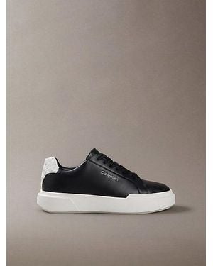 Calvin Klein Leather Durable Traction Chunky Trainers - Brown