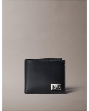 Calvin Klein Graphic Logo Billfold Coin Wallet - Black