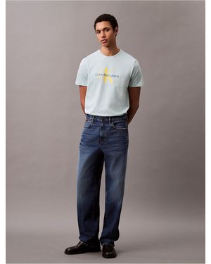 Calvin Klein Calvin Klein Monogram Logo Tee - Blue