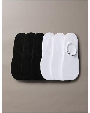 Calvin Klein Flat Knit 6-Pack Socks - White
