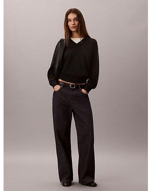 Calvin Klein Jeans Relaxed Dual Layer T-Shirt - Black