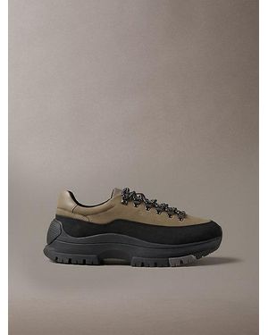 Calvin Klein Nubuck Leather Hybrid Trekking Shoes - Grey