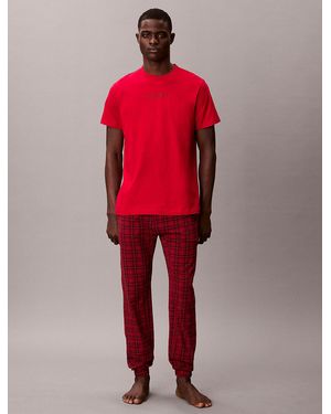 Calvin Klein T-Shirt Lounge - Rosso