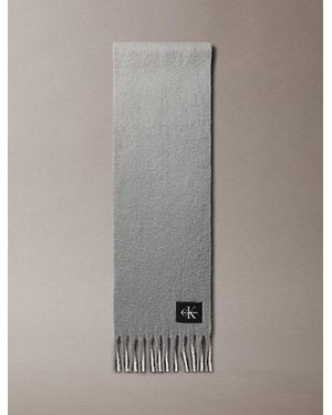 Calvin Klein Ombre Wool Blend Scarf - Grey