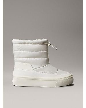 Calvin Klein Botas de nieve cálidas de Sherpa con plataforma - Gris